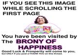 You have been visited by the X of Happiness