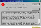 Fake/Funny Error Messages