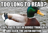 Actual Advice Mallard