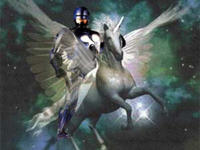 Robocop On A Unicorn