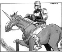 Robocop On A Unicorn