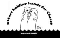 Otters Holding Hands