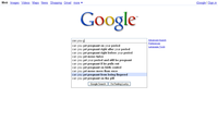Google Search Box Suggestions