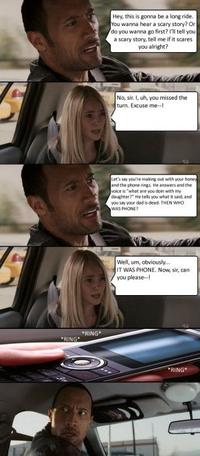 The Rock Driving