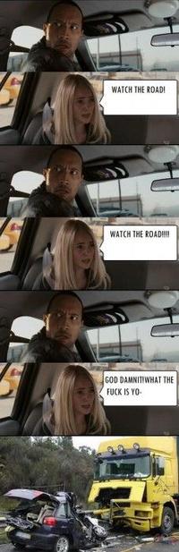 The Rock Driving