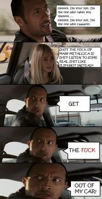 The Rock Driving