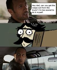 The Rock Driving