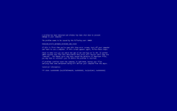 Blue Screen of Death (BSoD)