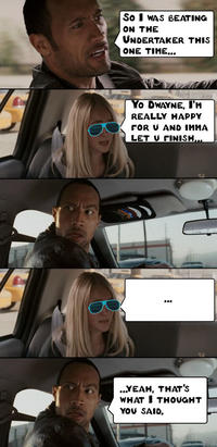 The Rock Driving