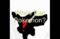 Who's That Pokémon?