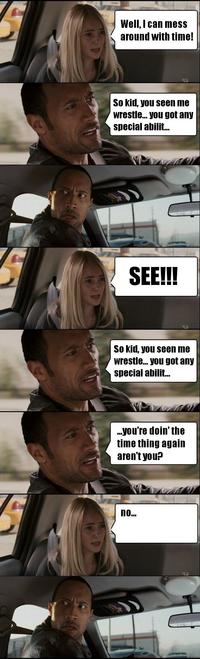 The Rock Driving