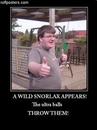 A wild Snorlax appears!