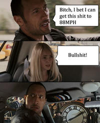 The Rock Driving