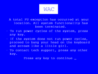 Blue Screen of Death (BSoD)