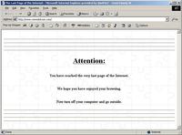 The Last Page of the Internet