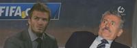 David Beckham reaction face