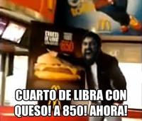 Cuarto de libra con queso