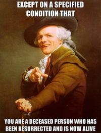 Unless You A Zombie