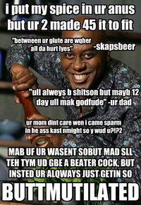 Hurt Feelings and Butt Ranged/Wall of Text Insult Images