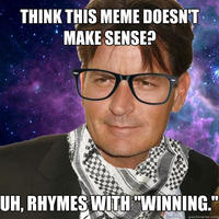 Hipster Charlie Sheen