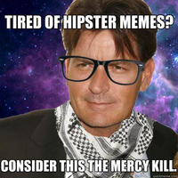 Hipster Charlie Sheen