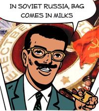 In Canada milk comes in bags