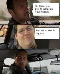 The Rock Driving