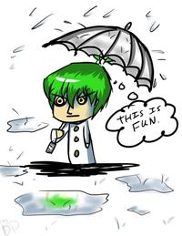 Season 0 Kaiba Staring At the Rain Through a Window