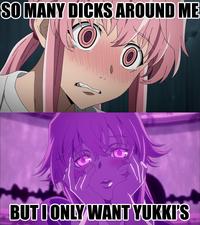 Mirai Nikki Yandere Face/ “Ecstatic Yandere Pose” (恍惚のヤンデレポーズ)