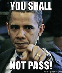 You Shall Not Pass!!!
