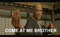 COME AT ME BRO
