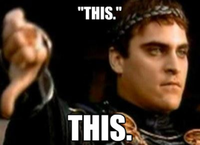 Downvoting Roman / Commodus Thumbsdown