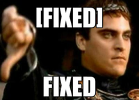 Downvoting Roman / Commodus Thumbsdown
