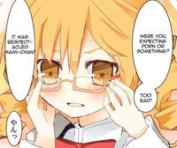 Glasses Sayaka / Too bad, it was just me!