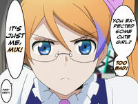 Glasses Sayaka / Too bad, it was just me!