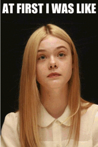 At First I Was Like...