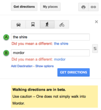 One Does Not Simply Walk into Mordor
