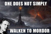 One Does Not Simply Walk into Mordor