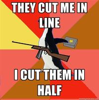 Socially Fed Up Penguin
