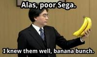 Satoru Iwata Holding Bananas