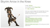 I Took an Arrow in the Knee