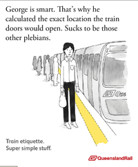 Queensland Rail Etiquette Posters