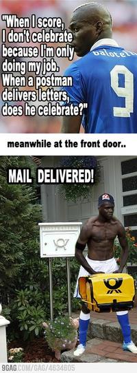Mario Balotelli's Goal Celebration