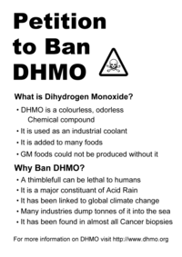 Dihydrogen Monoxide Hoax