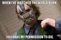 When Gotham is Ashes, You Have My Permission to Die