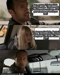 The Rock Driving