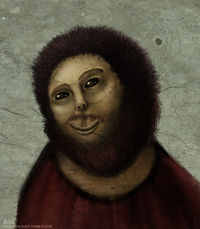 Botched Ecce Homo Painting