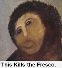 Botched Ecce Homo Painting