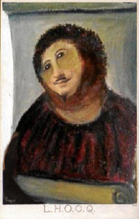 Botched Ecce Homo Painting