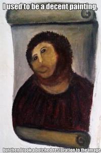 Botched Ecce Homo Painting